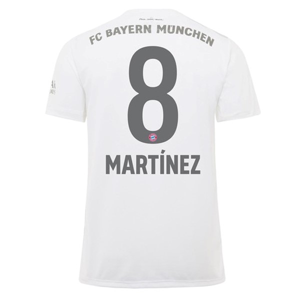 Camiseta Bayern Munich NO.8 Martinez Segunda 2019-2020 Blanco